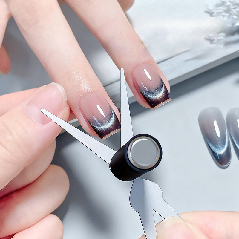Nail Gel Polish Set - French Cat Eye Nail Magnet Double-head