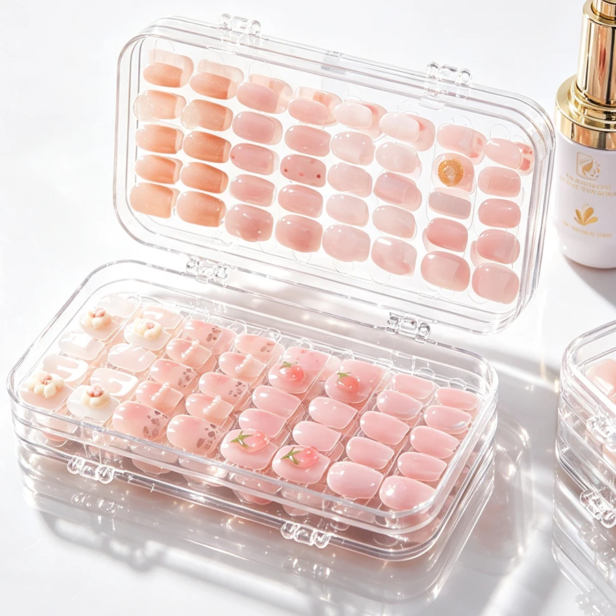 Nail Art Simple - Clear Foldable Press On Nail Storage