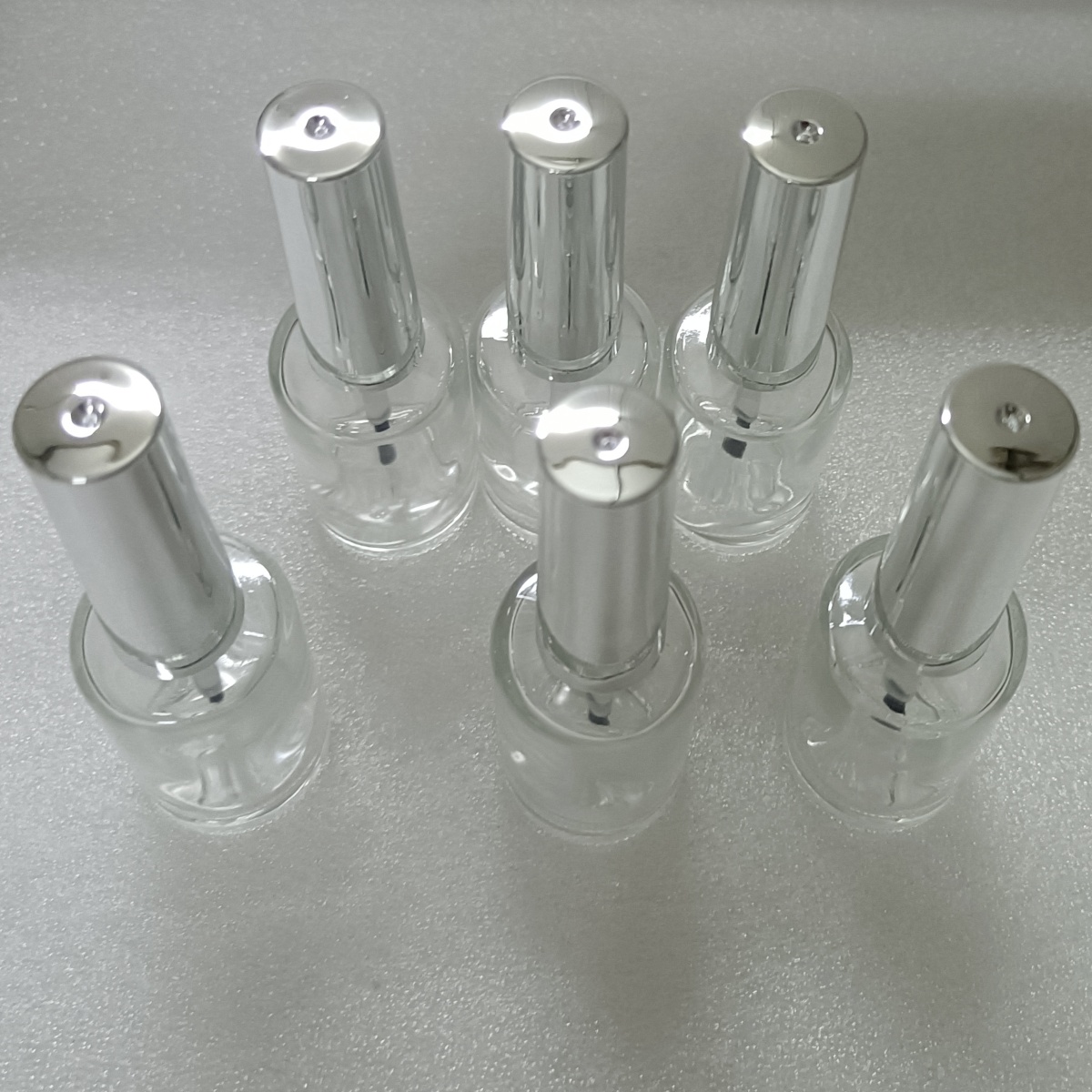 Nail Art Simple - 13ml 6 Pieces Clear Glass Nail