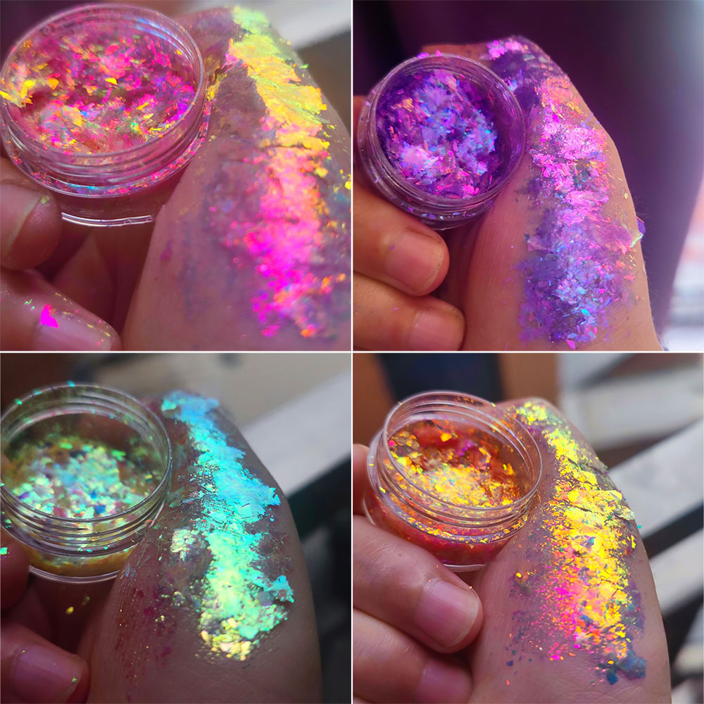 Sparkly Chameleon Nail Opal Fl - Nail Glitter Chrome recension och pris