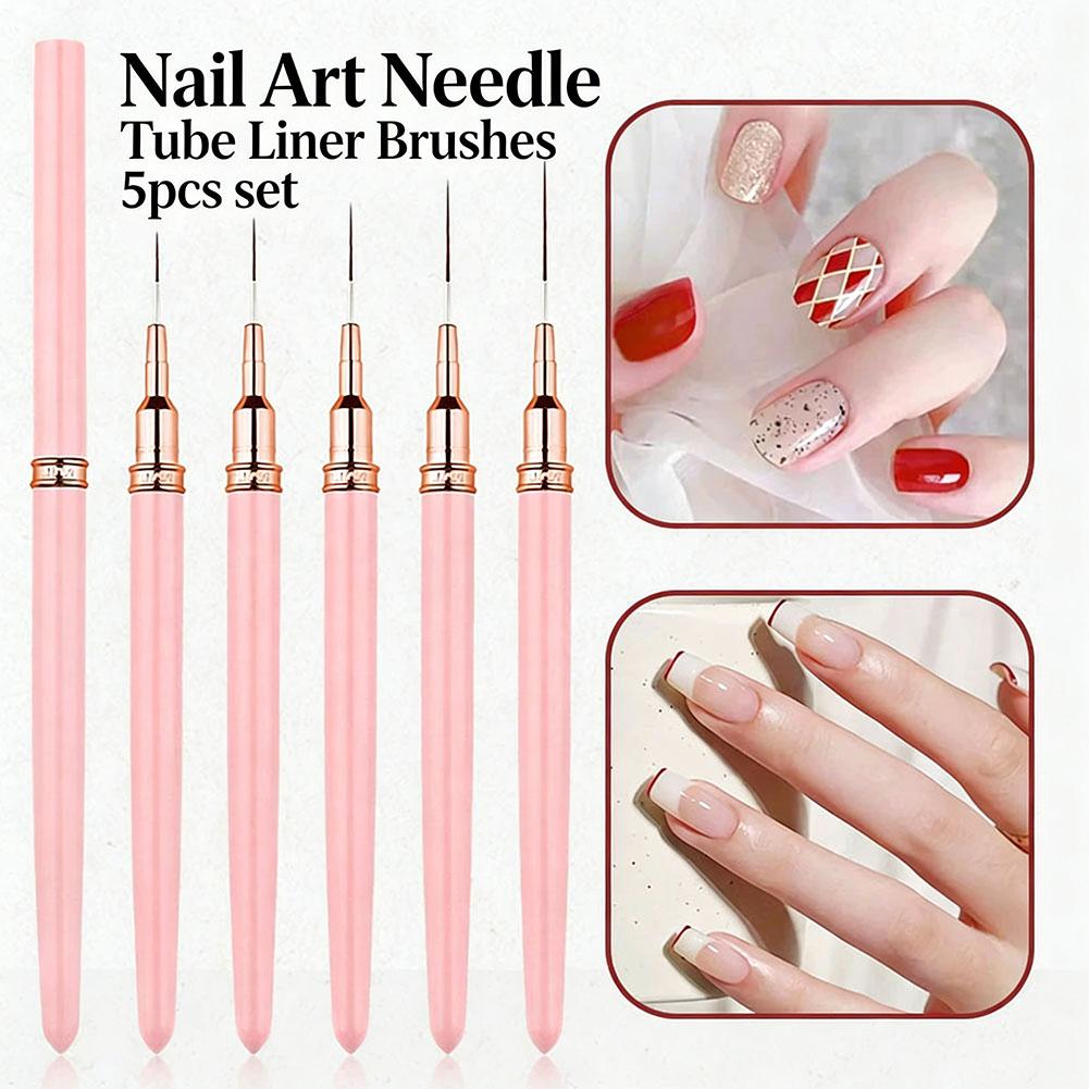 5PCS Nail Art Liner Brush Set  - Nail Gel Polish Set recension och pris