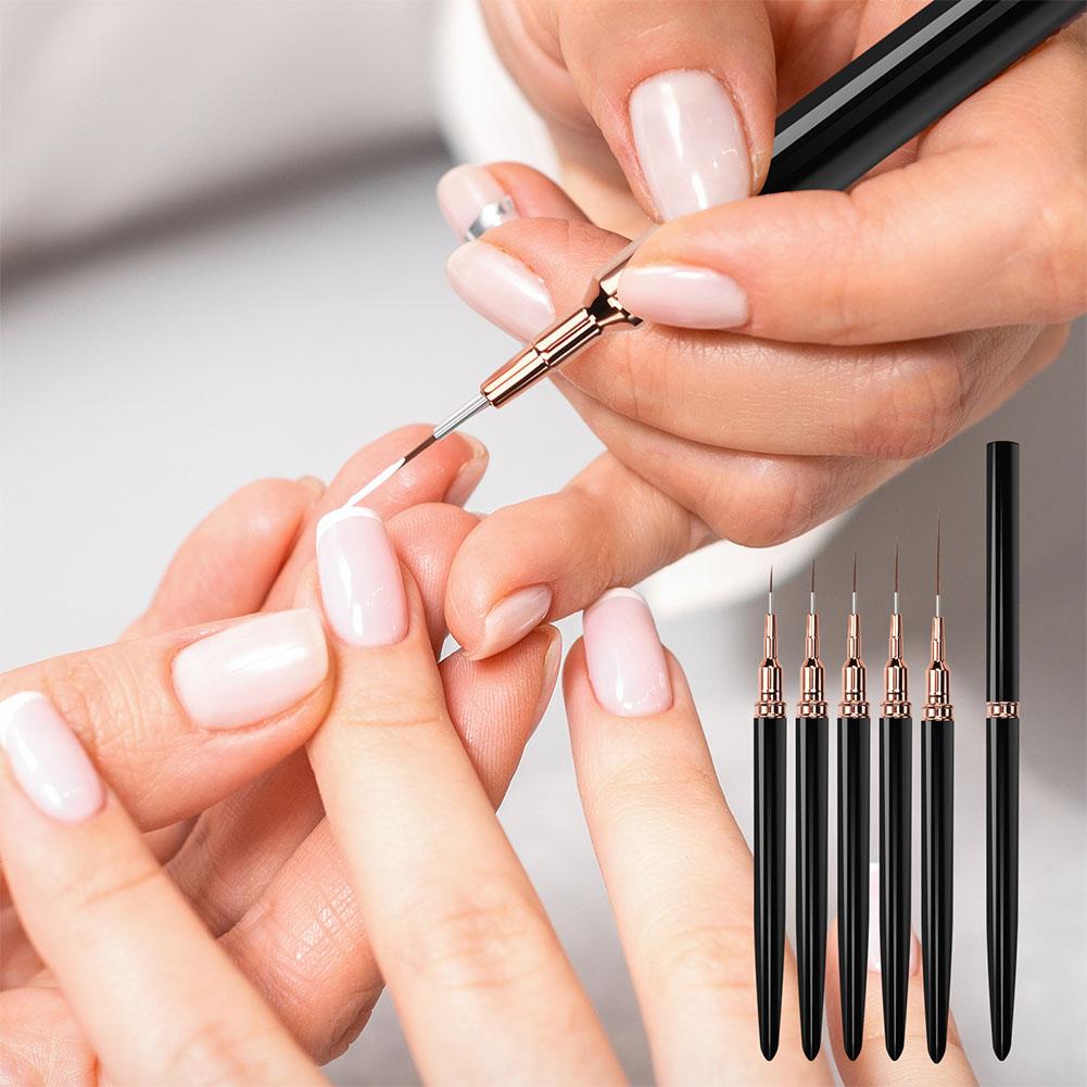 5PCS Nail Art Liner Brush Set  - Nail Gel Polish Set recension och pris