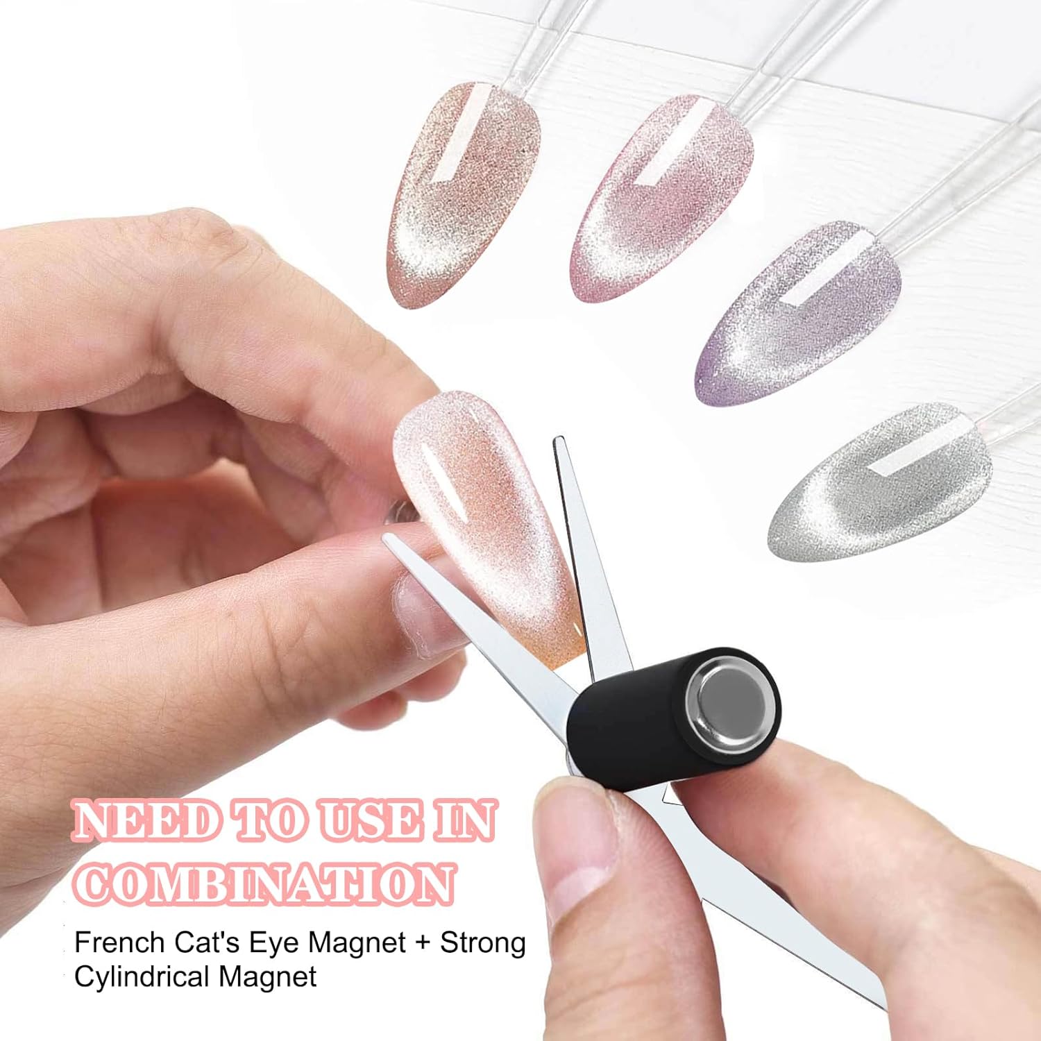 3D Cat Eye Magnet Double Heade - Nail Gel Polish Set recension och pris