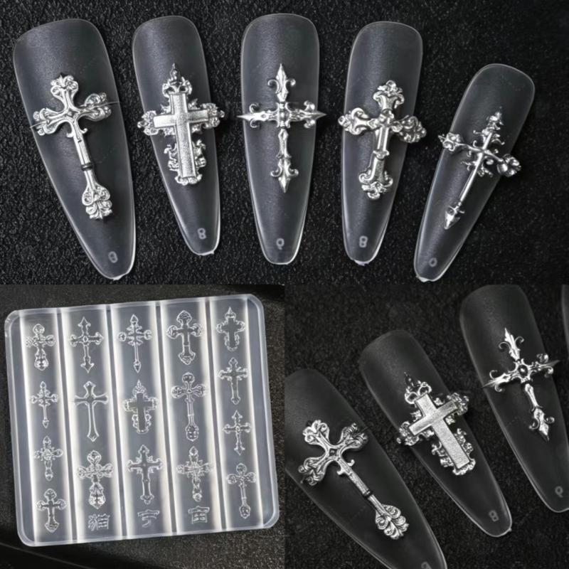 1Pcs Transparent Silicone DIY  - Nail Art Gothic recension och pris