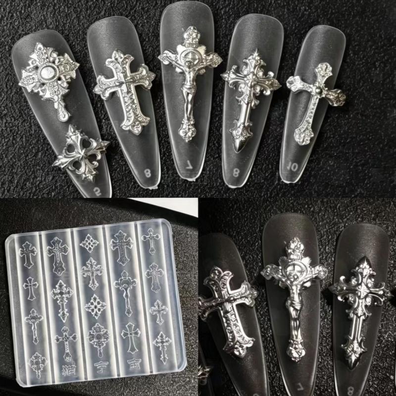 1Pcs Transparent Silicone DIY  - Nail Art Gothic recension och pris
