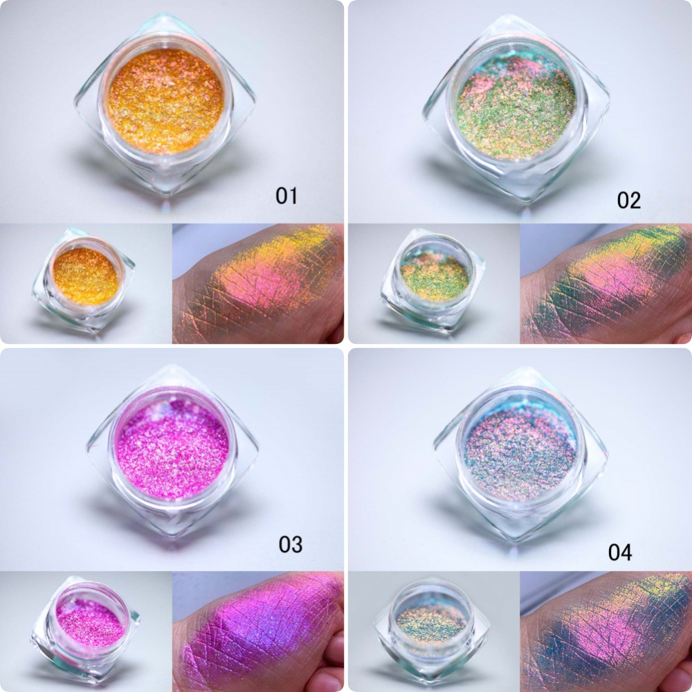 1/6Jars Holographic Chameleon  - Nail Glitter Chrome recension och pris
