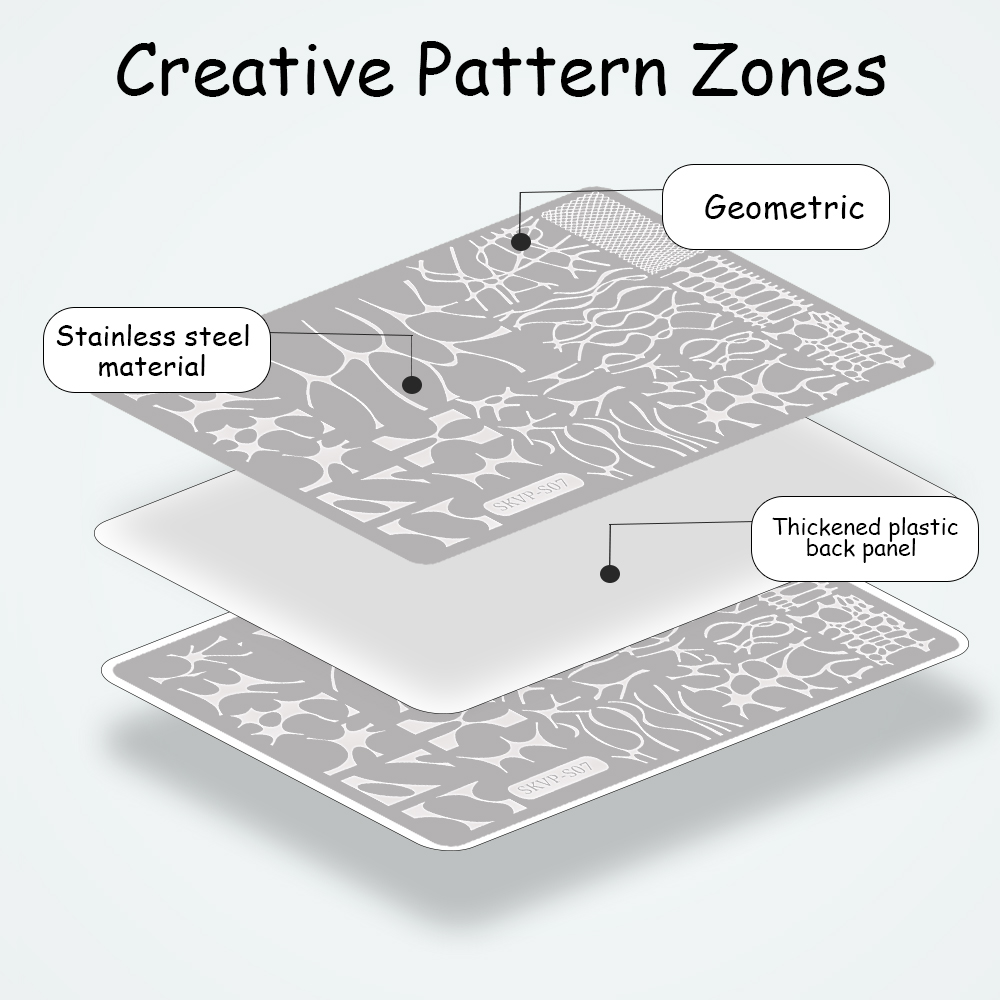 Nail Stamping Plates Gothic St - Nail Art Gothic recension och pris