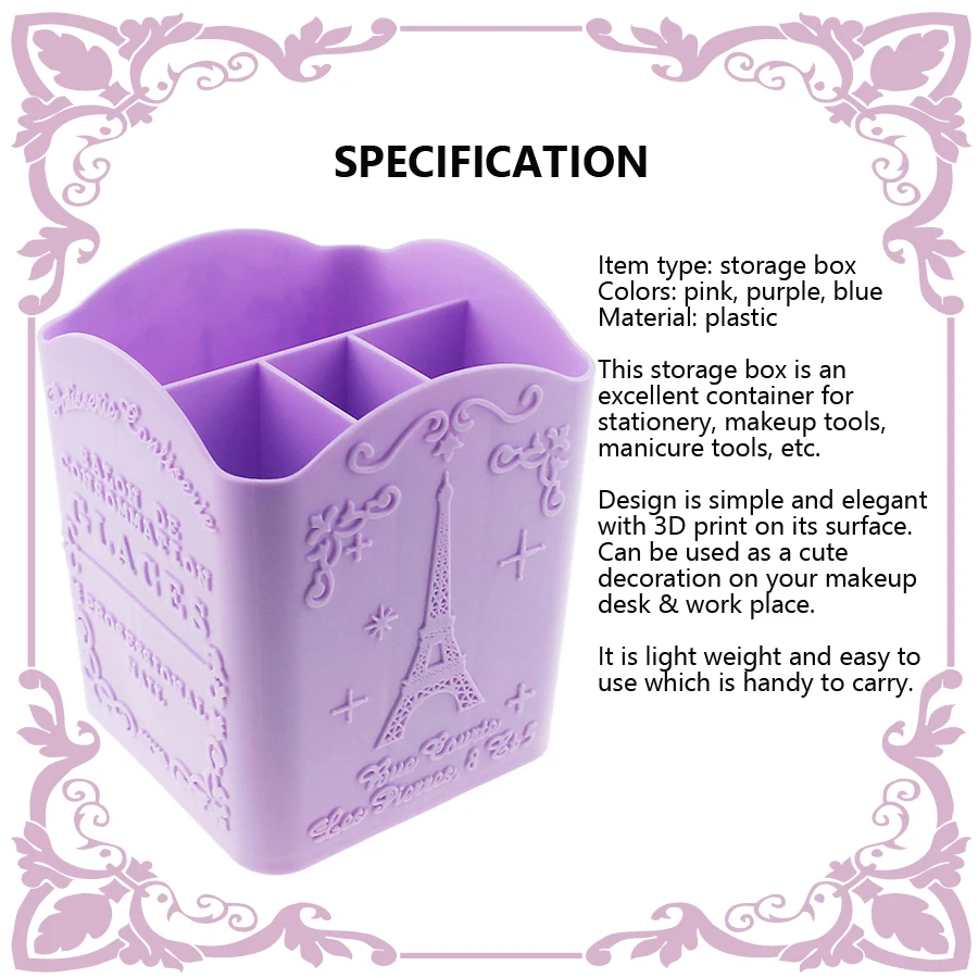4-Compartment Nail Art Brush H - Nail Art Simple recension och pris