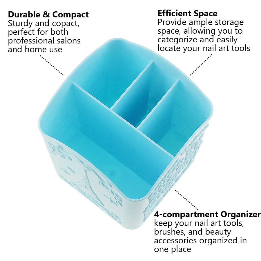 4-Compartment Nail Art Brush H - Nail Art Simple recension och pris