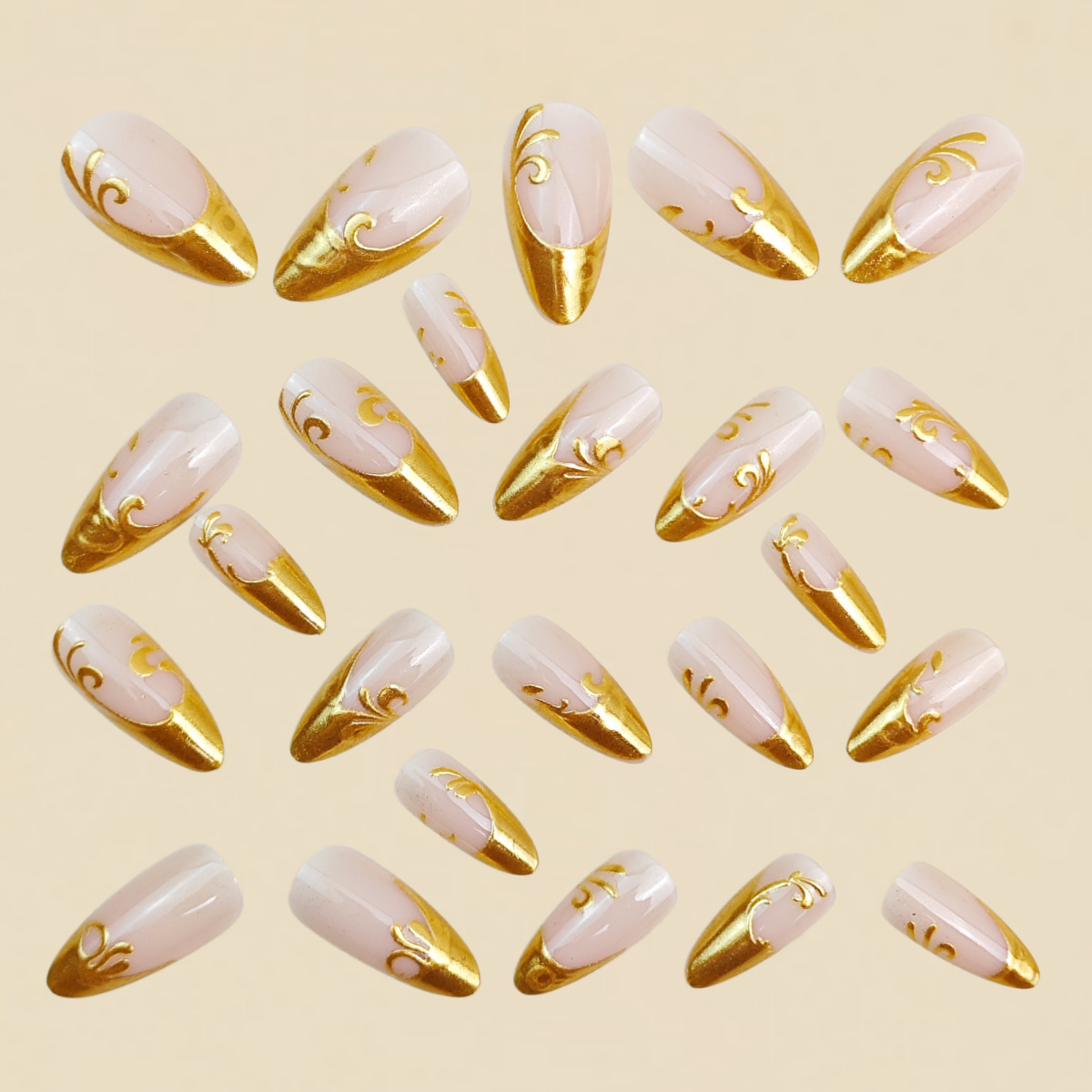 3D fake nails for women girls  - Press On Nail Set recension och pris