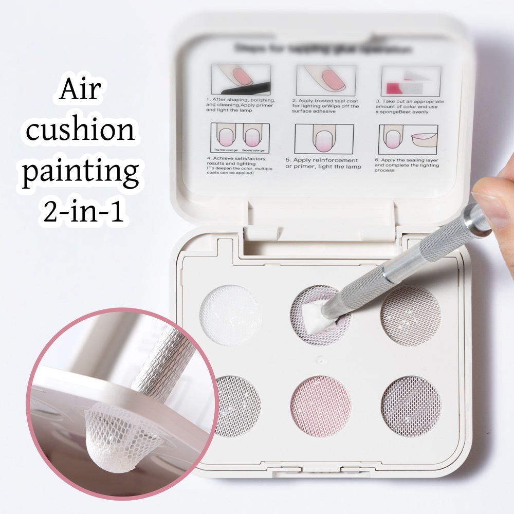 6 Colors Air Cushion Patting G - Nail Gel Polish Set recension och pris