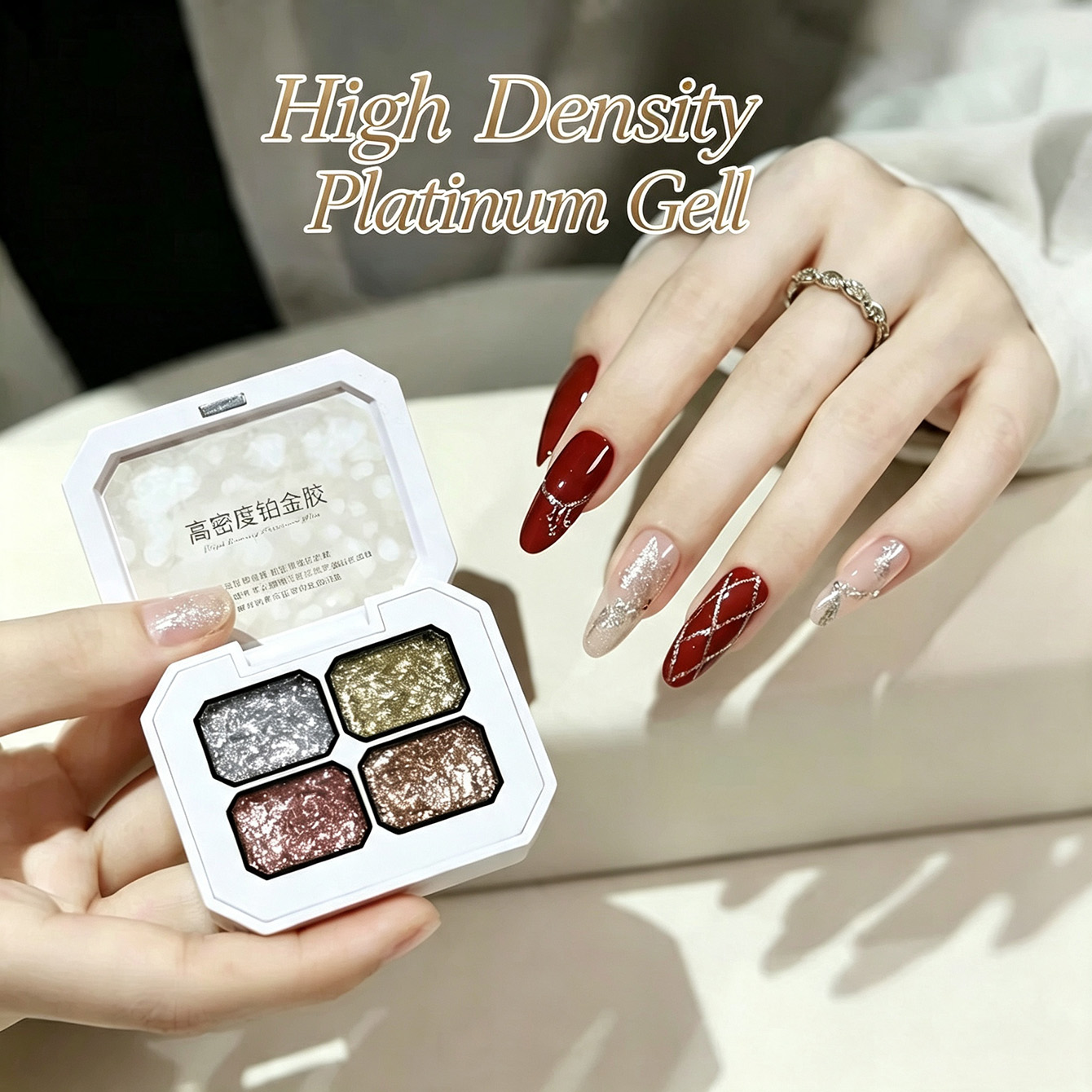 MIANEL Chunky Foil Platinum Na - Nail Art Rose Gold recension och pris