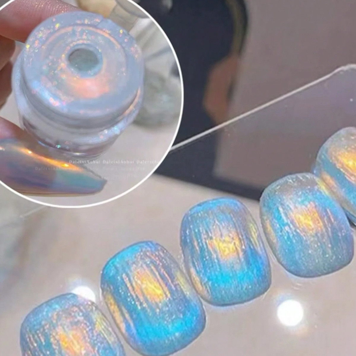 1 Mermaid Aurora Color Chrome  - Nail Glitter Chrome recension och pris