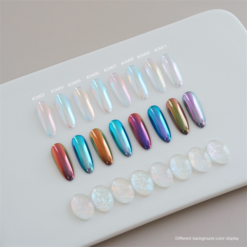 HNDO New Package Aurora Chrome - Nail Glitter Chrome recension och pris