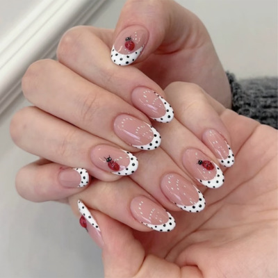 24Pcs Almond False Nails Sets  - Press On Nail Set recension och pris