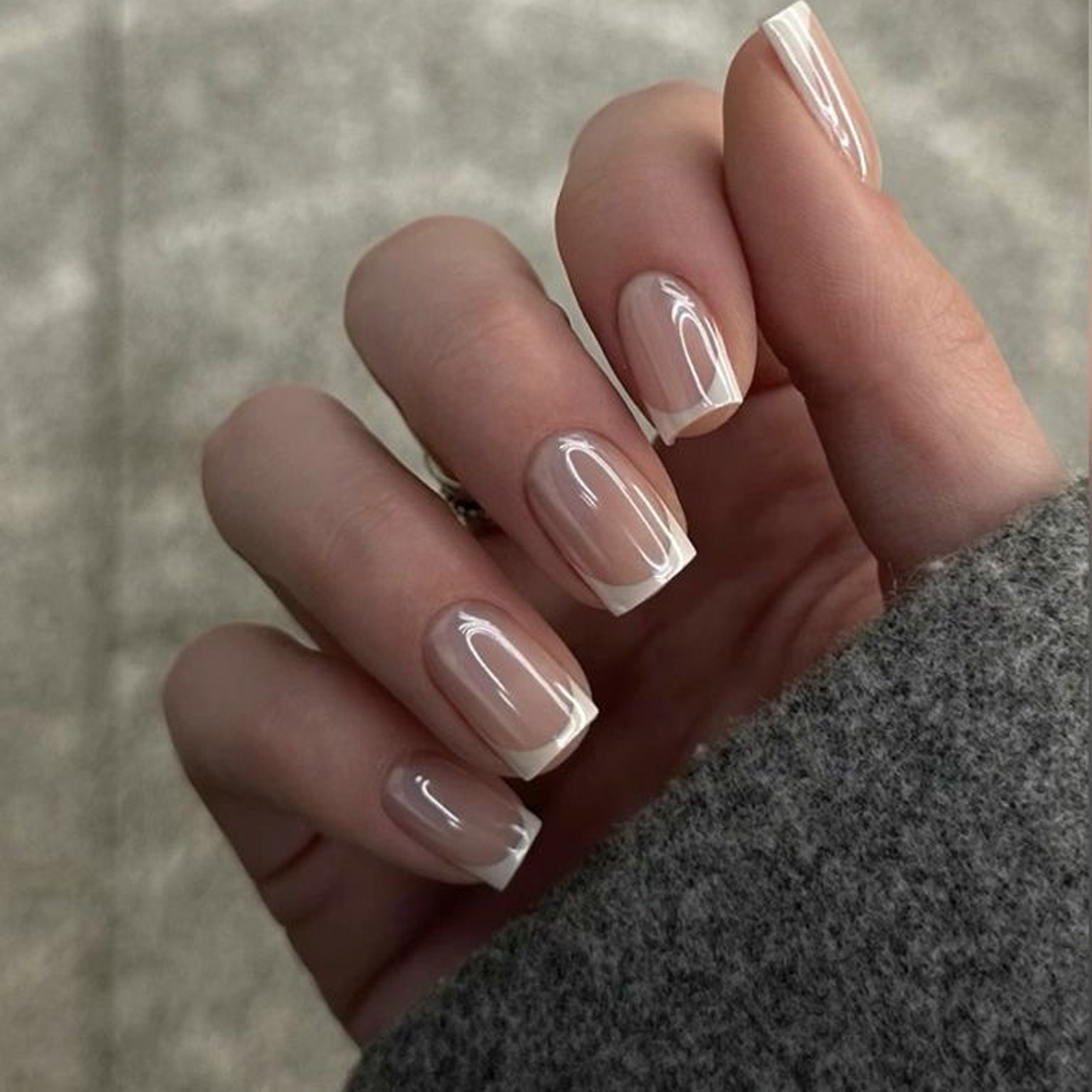 24pcs Simple White French Pres - Nail Art Simple recension och pris