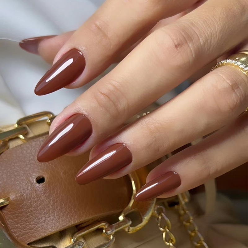 24pcs Solid Color False Nails  - Nail Art Simple recension och pris