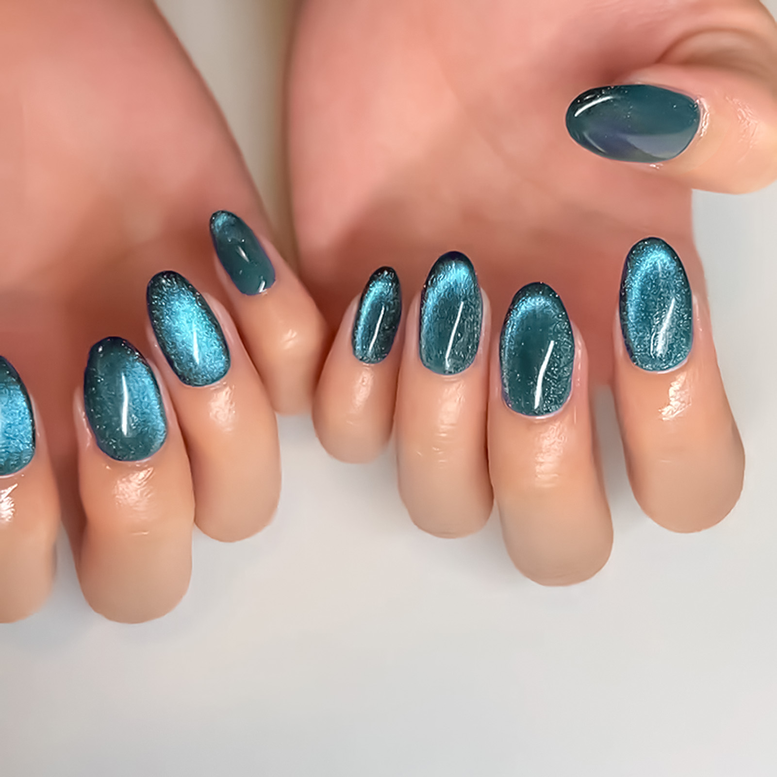 Blue Cat Eyes Resin Nail Exten - Nail Art Extension Cat Eye recension och pris