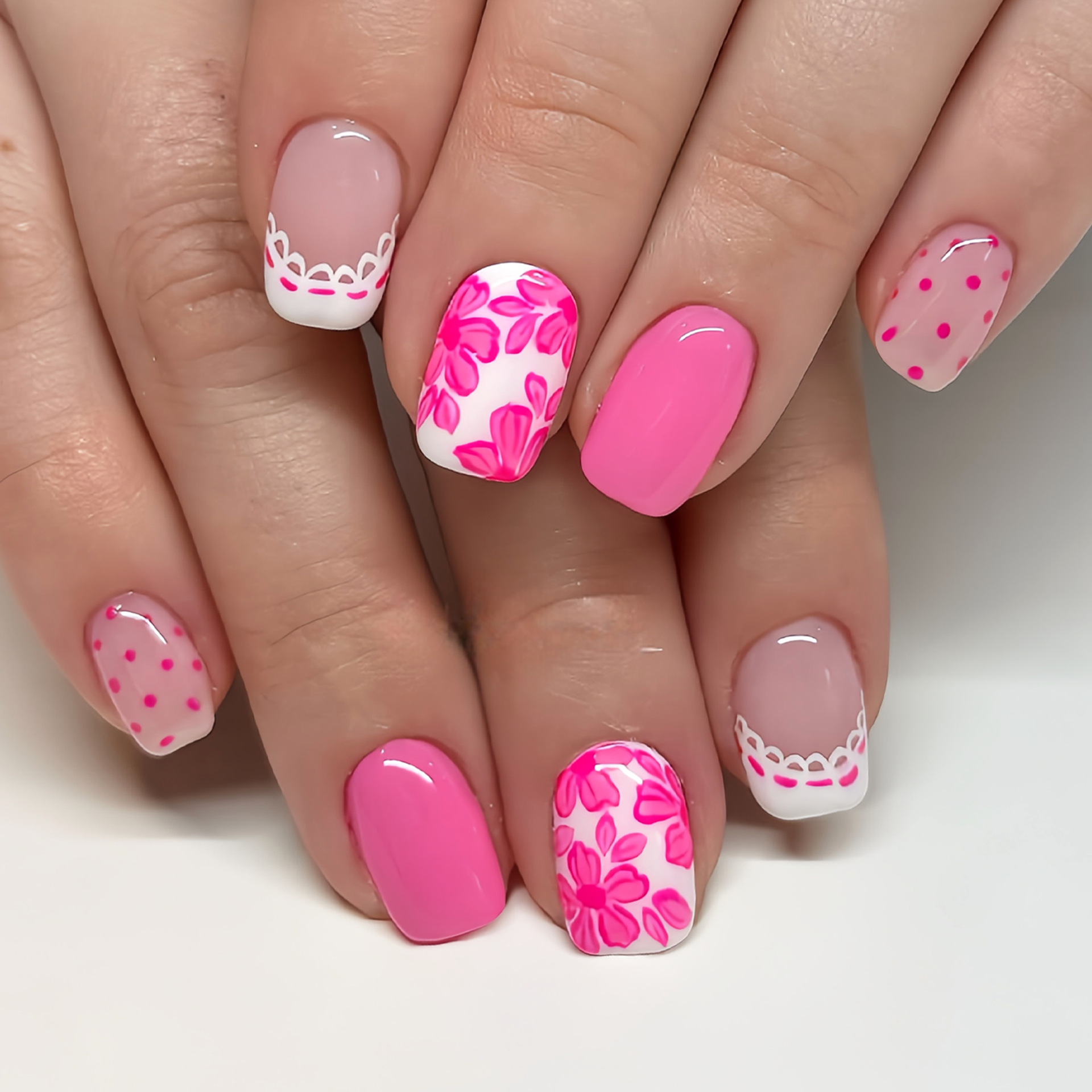 Short Square fake nails for wo - Press On Nail Set recension och pris