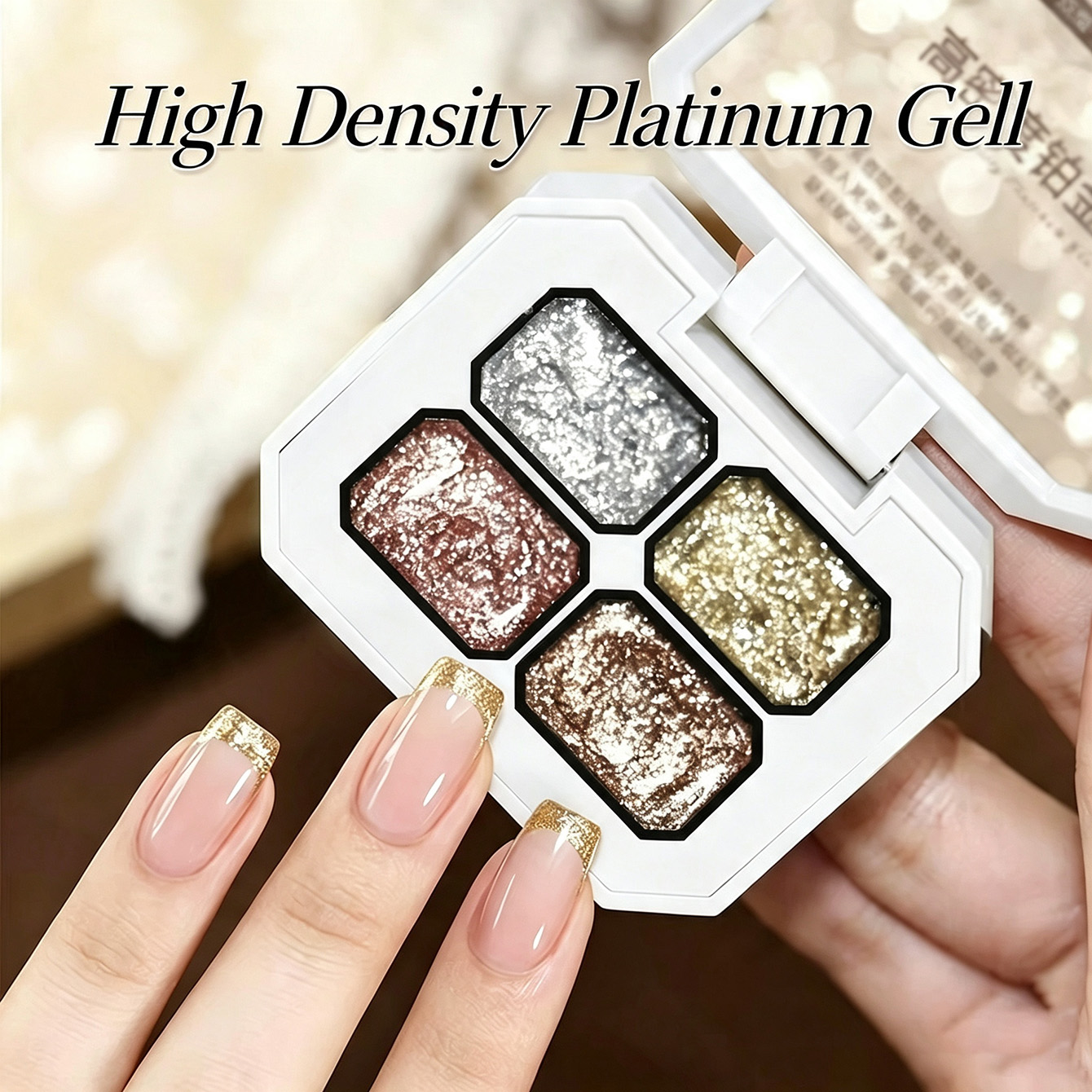 MIANEL Chunky Foil Platinum Na - Nail Art Rose Gold recension och pris