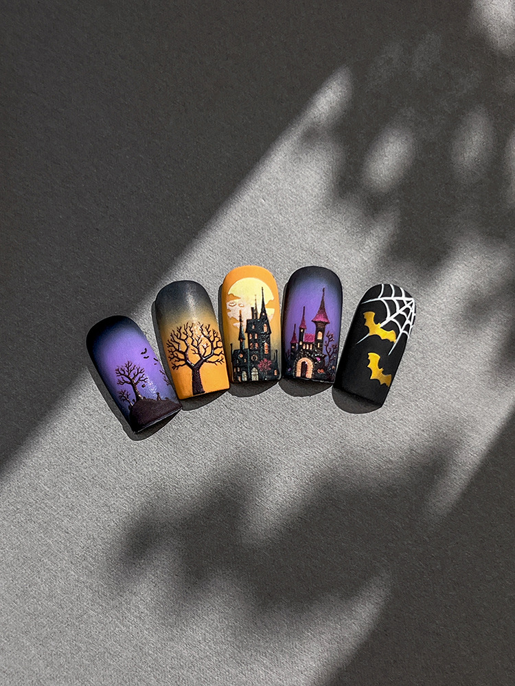 Halloween Gothic Haunted Castl - Nail Art Gothic recension och pris