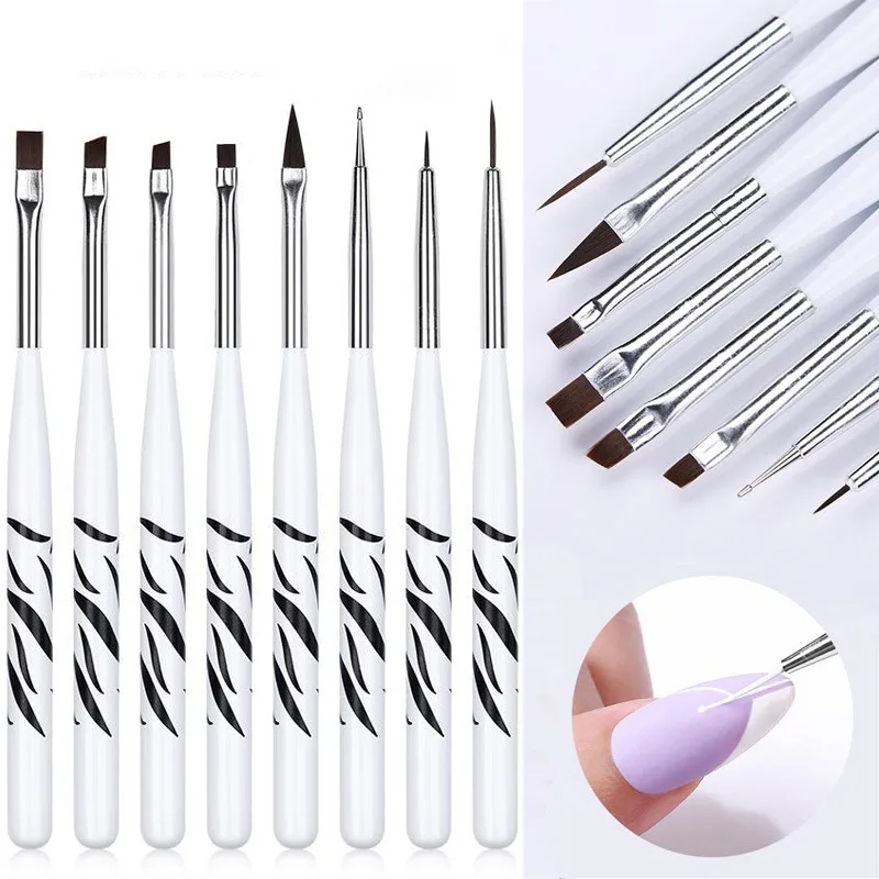 Nail Art Brush Ombre Brushes U - Nail Gel Polish Set recension och pris