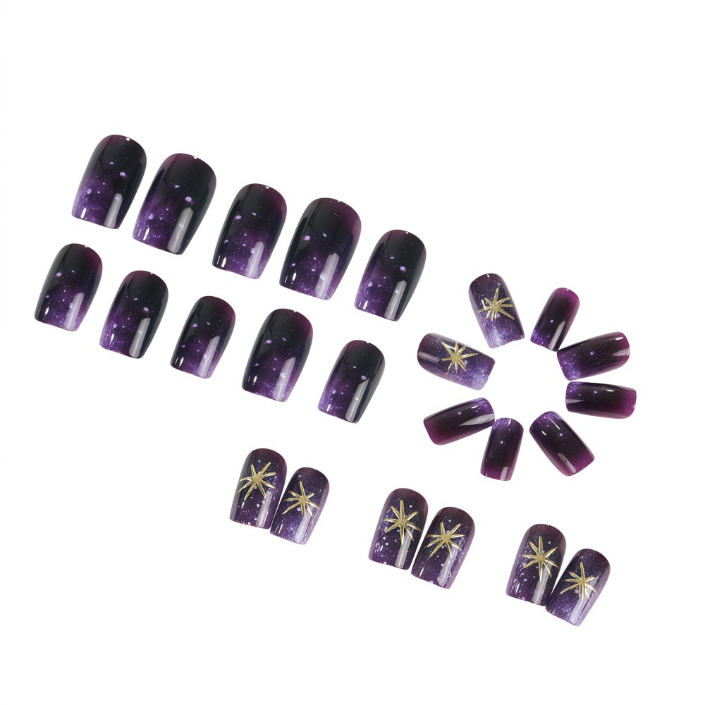 Short Medium fake nails gradie - Press On Nail Set recension och pris