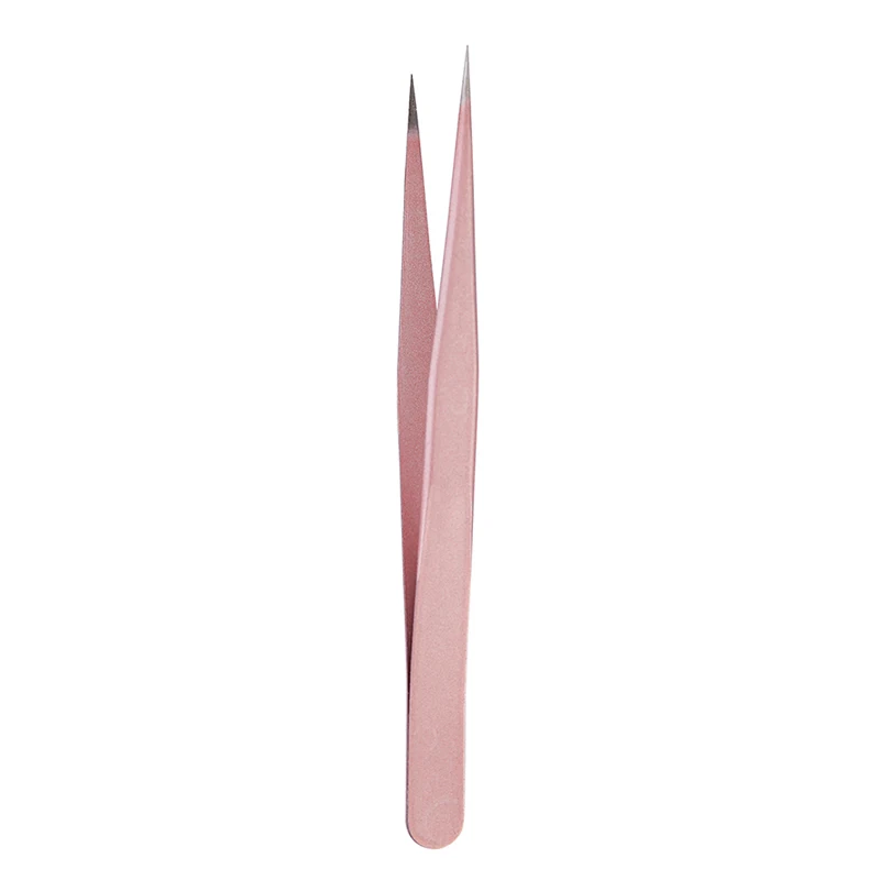 1Pc Straight Tweezer in Champa - Nail Art Rose Gold recension och pris