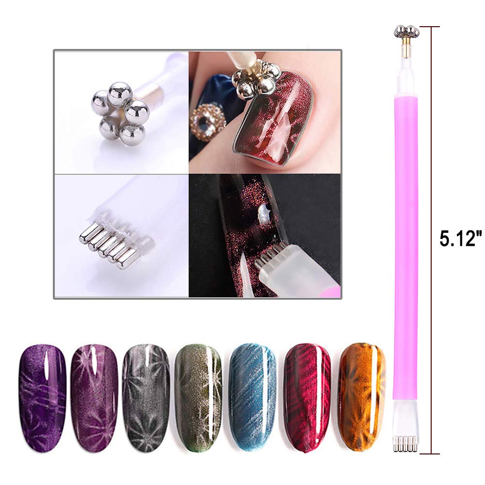 YIKOOLIN 3D Cat Eyes Magnet Ma - Nail Gel Polish Set recension och pris