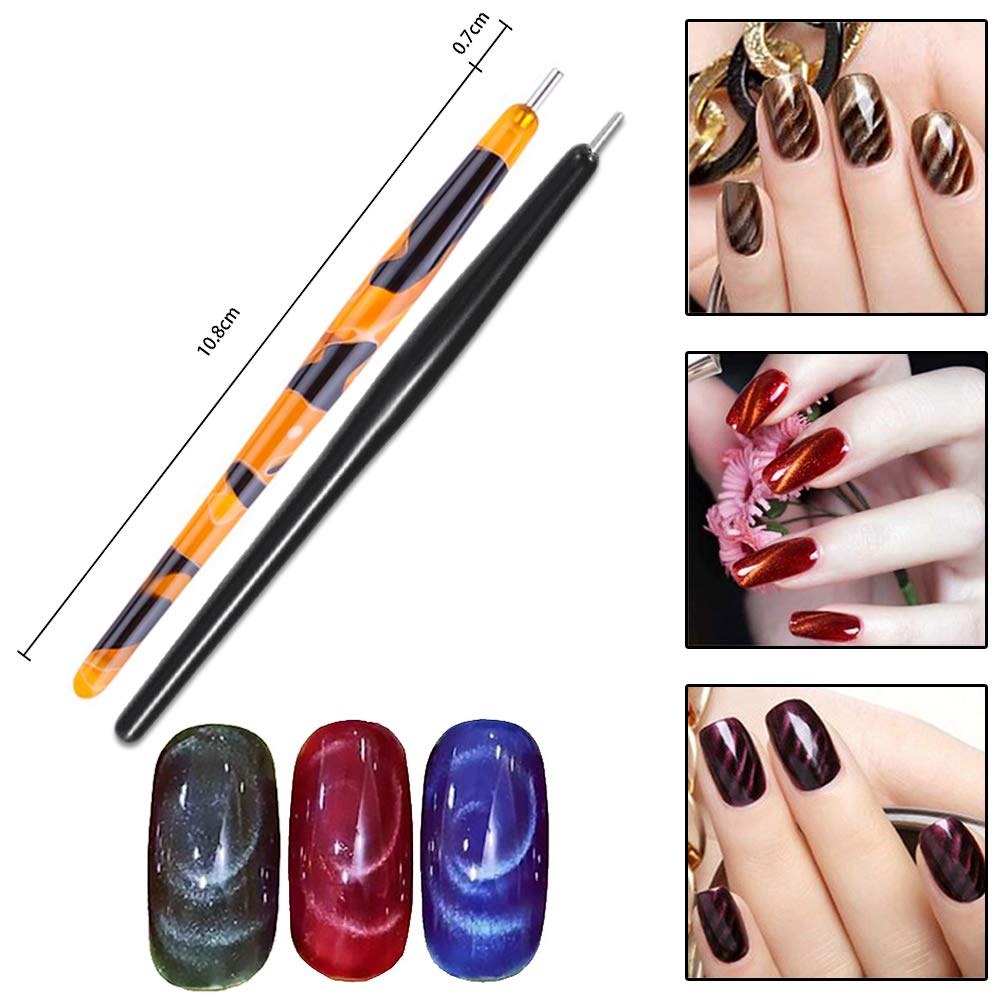 YIKOOLIN 3D Cat Eyes Magnet Ma - Nail Gel Polish Set recension och pris
