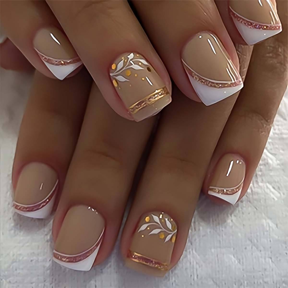 Short Medium fake nails for wo - Press On Nail Set recension och pris
