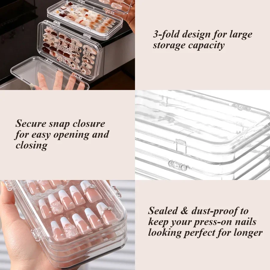 Clear Foldable Press On Nail S - Nail Art Simple recension och pris
