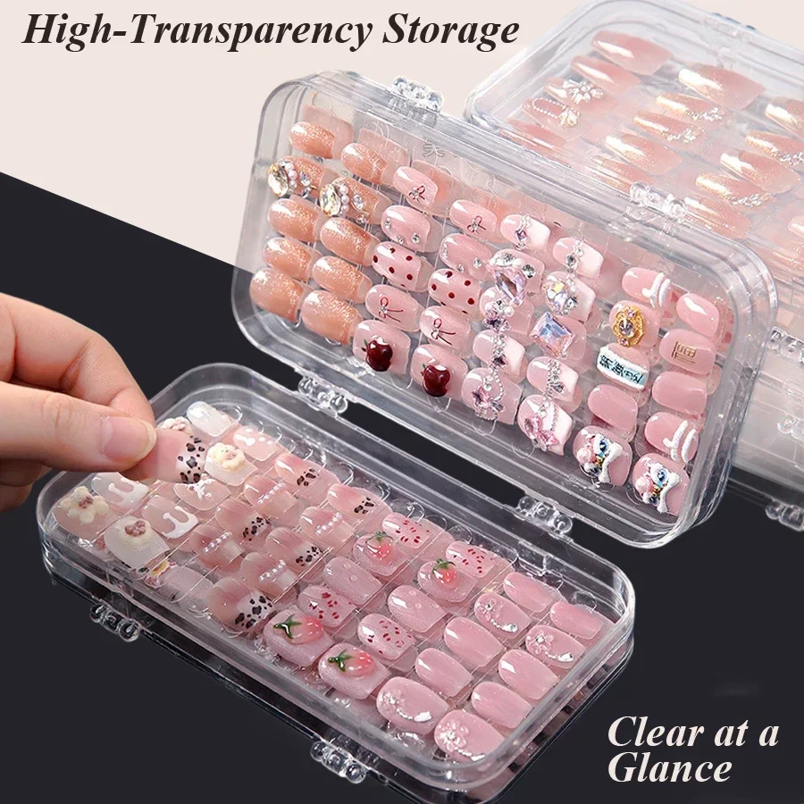 Clear Foldable Press On Nail S - Nail Art Simple recension och pris