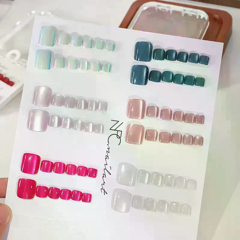 /Kuz/10 Pcs/Box French Fake Na - Nail Art Extension Cat Eye recension och pris