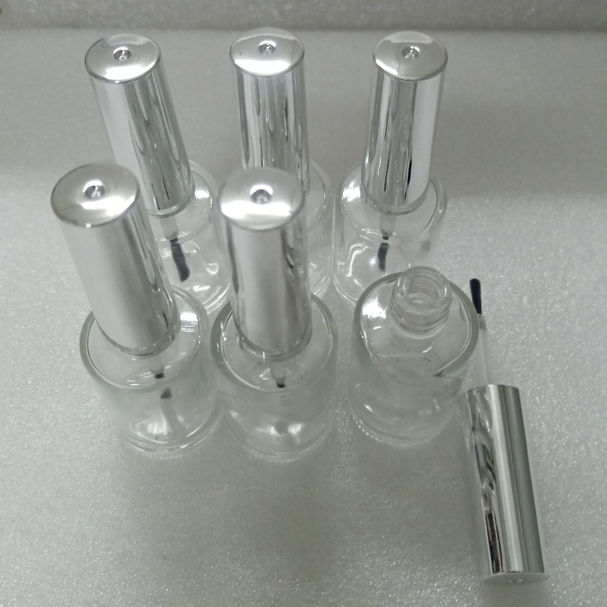 13ml 6 Pieces Clear Glass Nail - Nail Art Simple recension och pris
