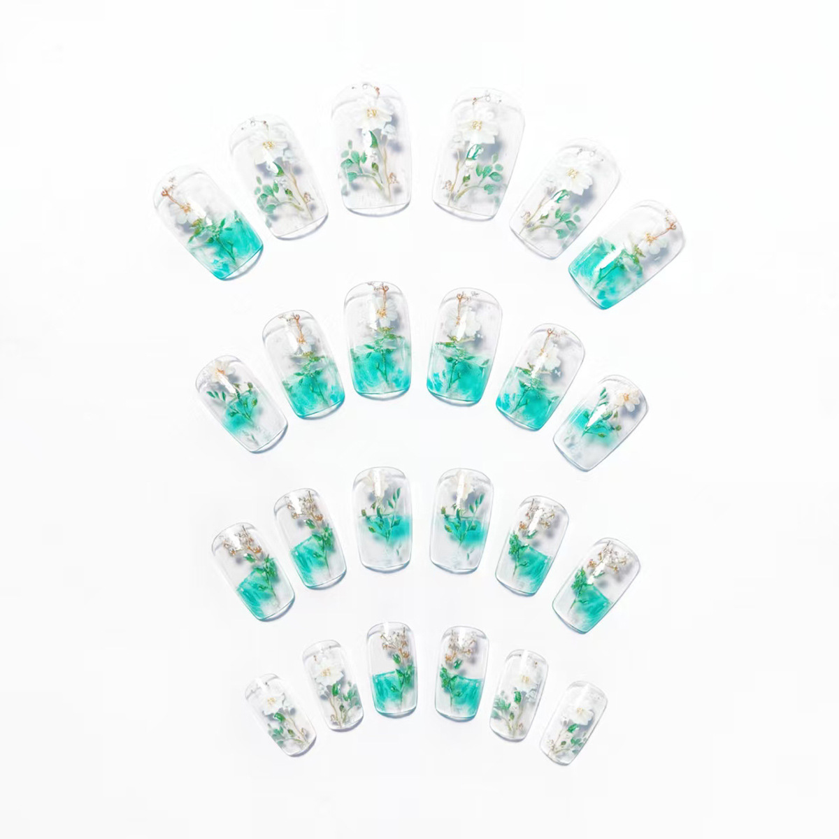 Medium fake nails for women gi - Press On Nail Set recension och pris