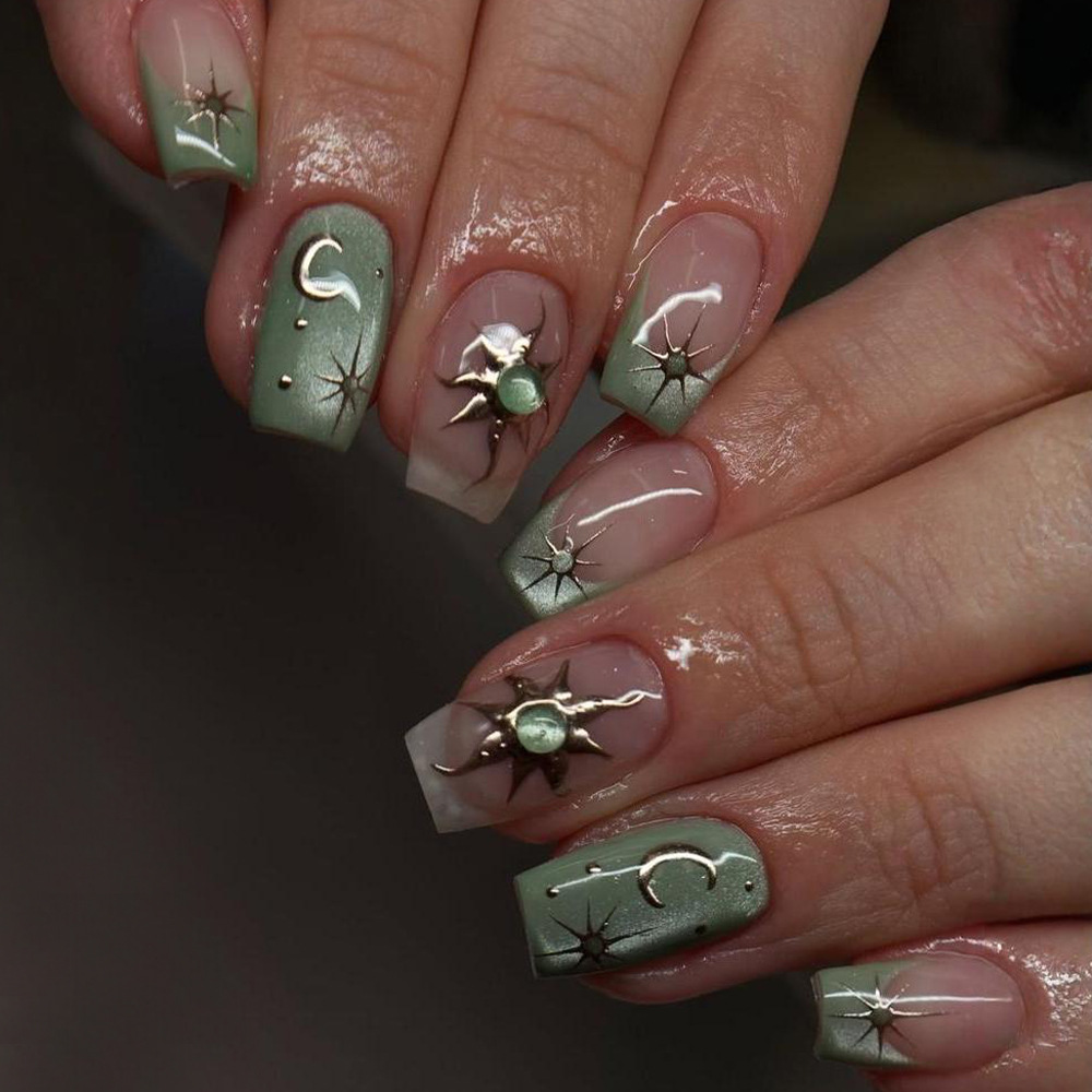 24pcs Finished Fake Nails Fren - Nail Art Simple recension och pris
