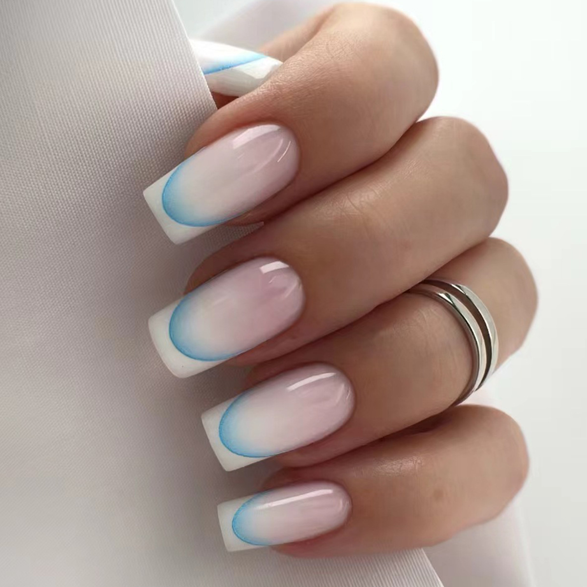 24pcs Finished Fake Nails Fren - Nail Art Simple recension och pris