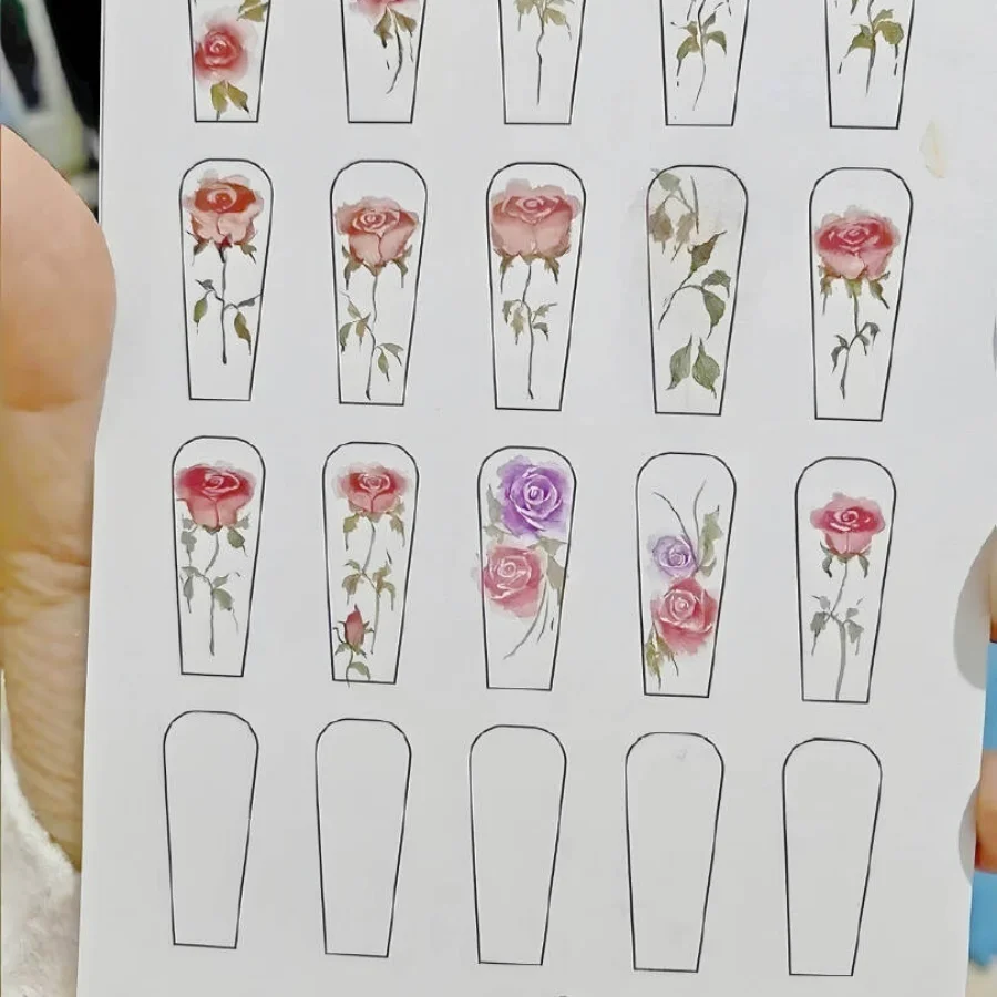 Nail Flower Practise Paper Tra - Nail Art France recension och pris