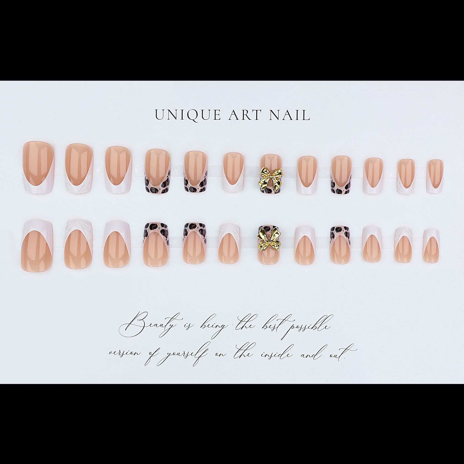Short square fake nails for wo - Press On Nail Set recension och pris