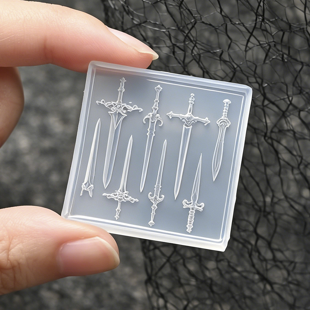 1Pc Mini Sword Nail Mold Medie - Nail Art Gothic recension och pris