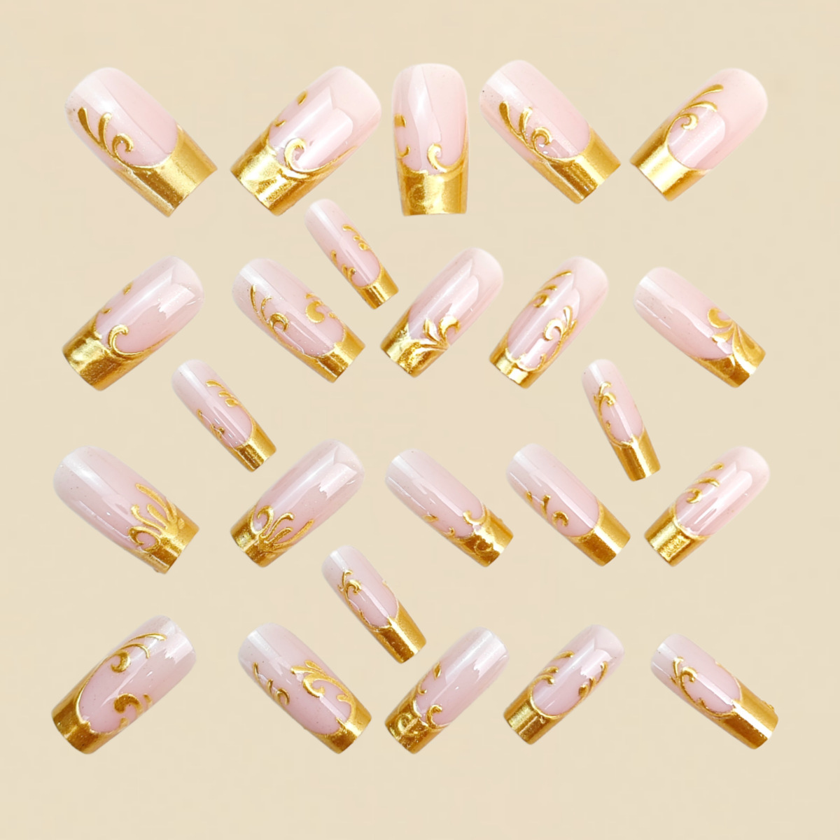 Medium Long Fake Nails for Wom - Press On Nail Set recension och pris