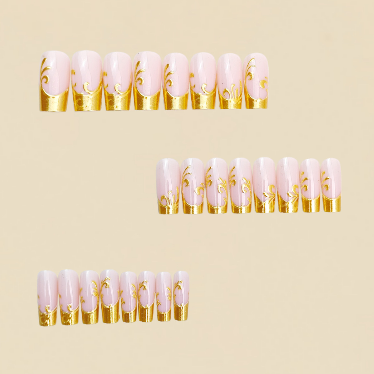 Medium Long Fake Nails for Wom - Press On Nail Set recension och pris
