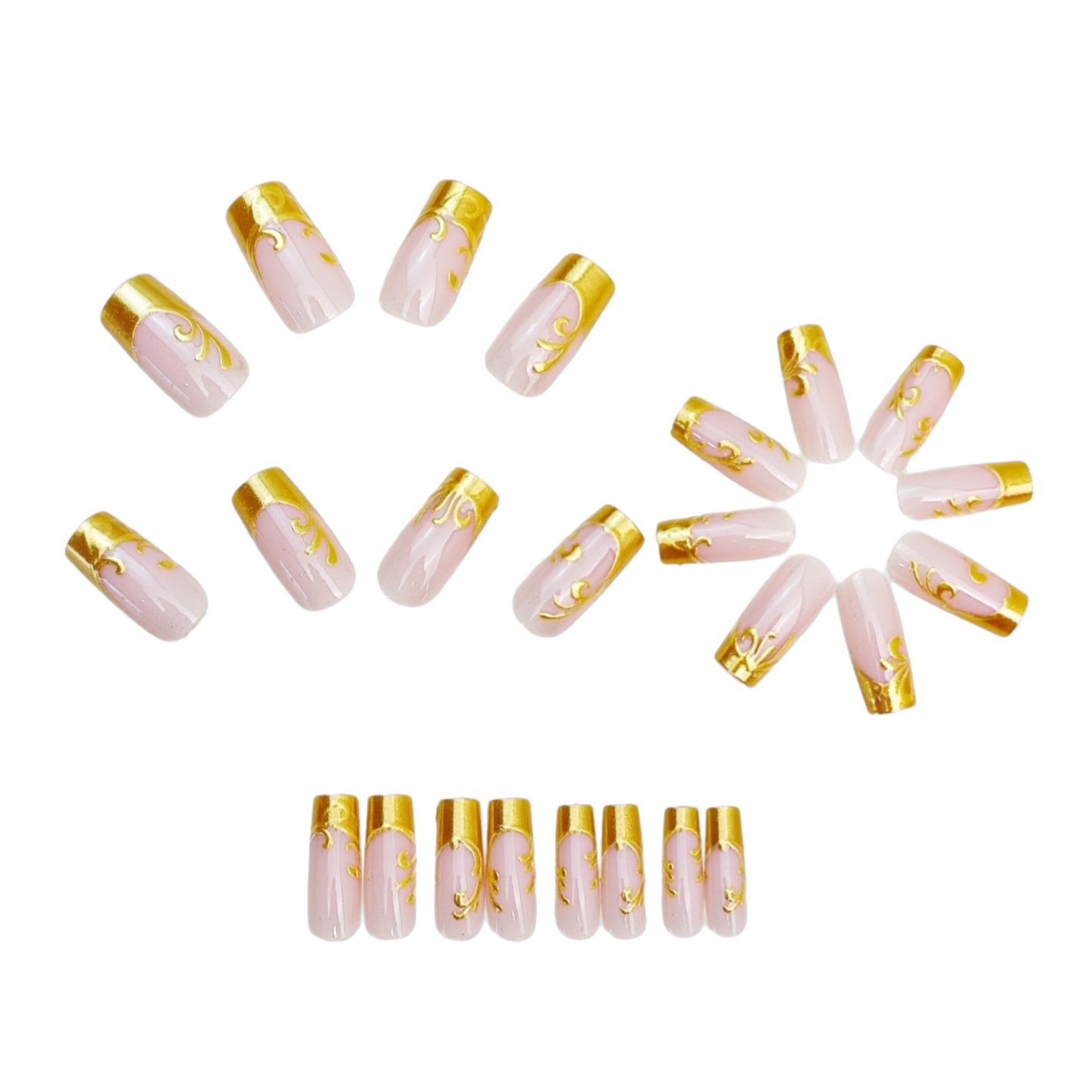Medium Long Fake Nails for Wom - Press On Nail Set recension och pris